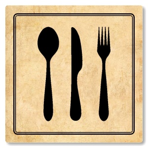 Jídelna, 80x80mm, pergamen, Utah